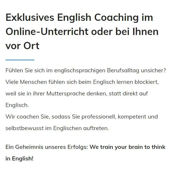 Business Englisch Lernen für  Niederstotzingen
