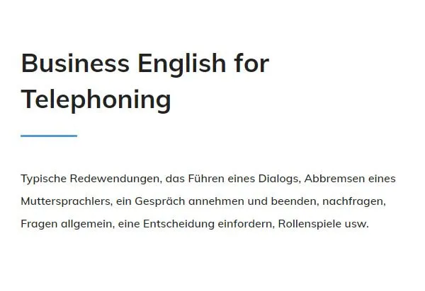 Business English Telephoning aus  Endingen (Kaiserstuhl)