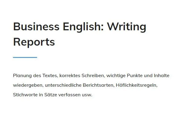 Englisch Korrektes Schreiben für Stuttgart